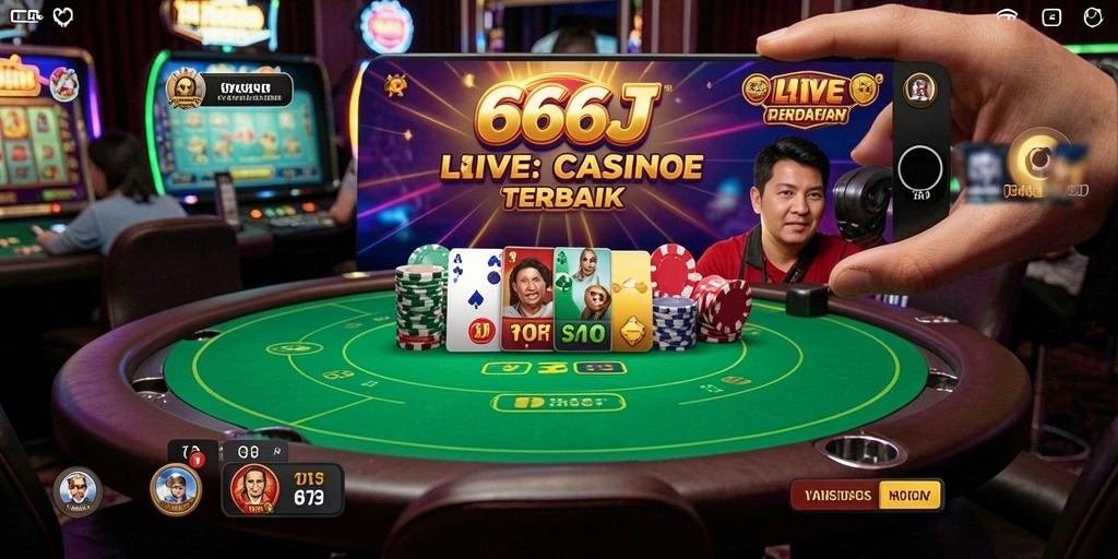 Tampilan gameplay Live Casino yang mengasyikkan di 666J.