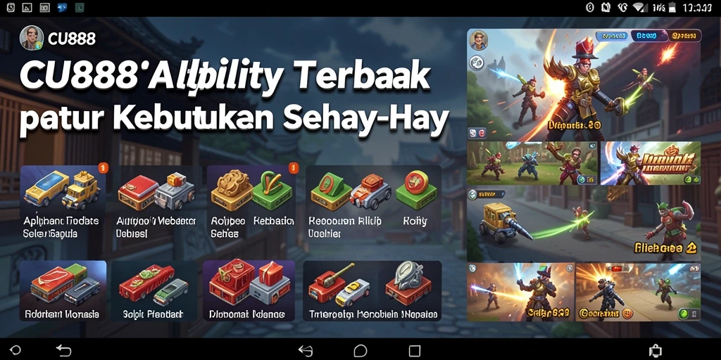 Tampilan antarmuka CU888 yang sederhana dan fungsional.