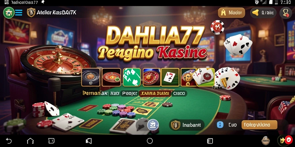 Tampilan gameplay DAHLIA77 yang menakjubkan di kasino virtual.