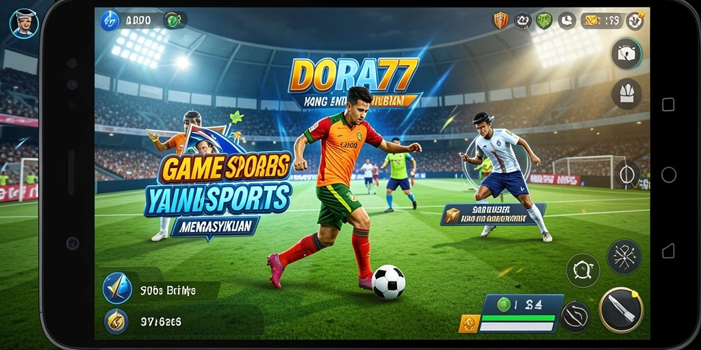 Tampilan gameplay yang menegangkan dalam DORA77.