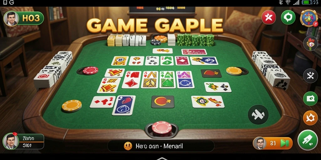 Screenshot utama HO3 menampilkan gameplay menarik dari permainan Gaple.