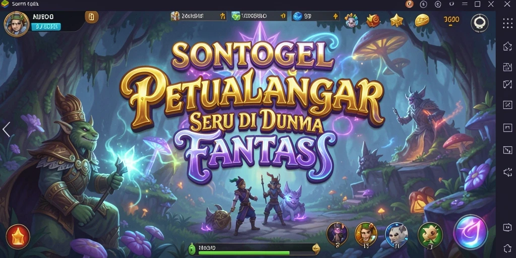 Gameplay SONTOGEL menampilkan petualangan seru di dunia fantasi.