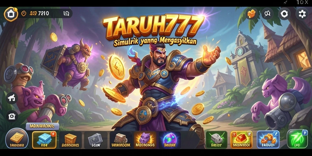 Tangkapan layar utama TARUH777 yang menampilkan gameplay menarik dan interaktif.
