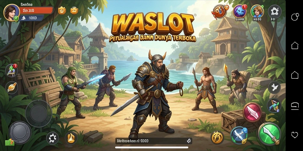 Screenshot gameplay dari <strong>WASLOT</strong> menampilkan petualangan di dunia terbuka yang menakjubkan.
